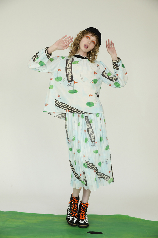 NICE ON! PRINT BLOUSE 詳細画像 beige 6