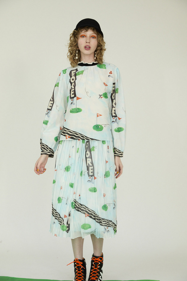 NICE ON! PRINT BLOUSE 詳細画像 beige 9