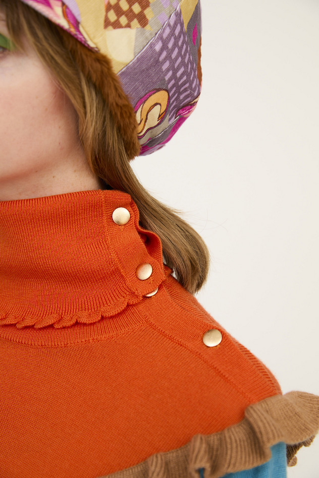 COLORFUL RIB KNIT 詳細画像 yellow/brown 19