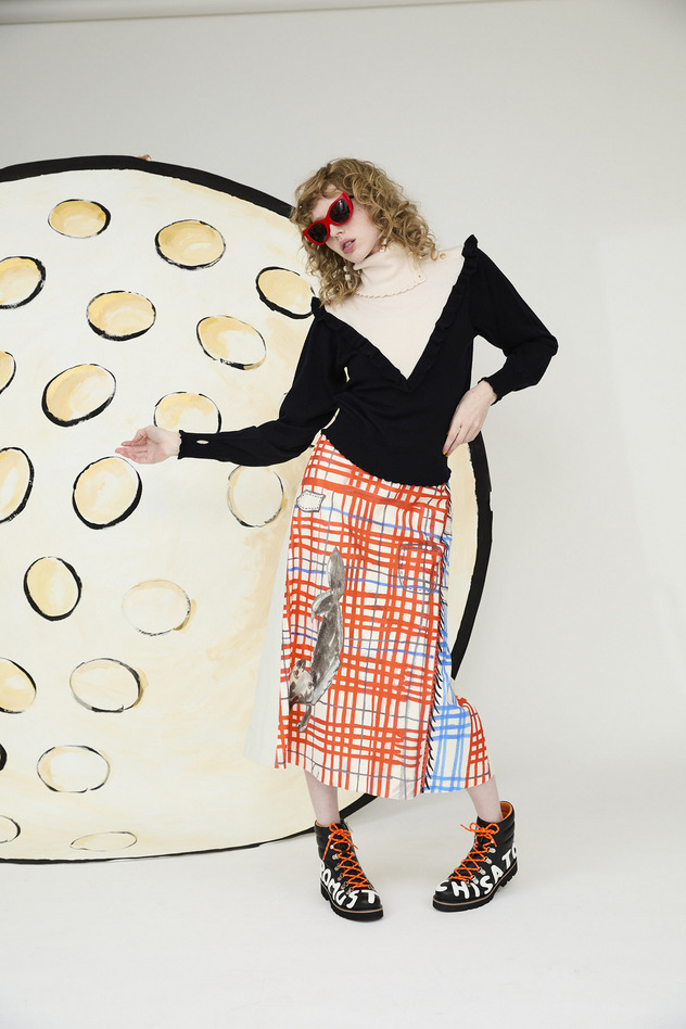 COLORFUL RIB KNIT 詳細画像 yellow/brown 7