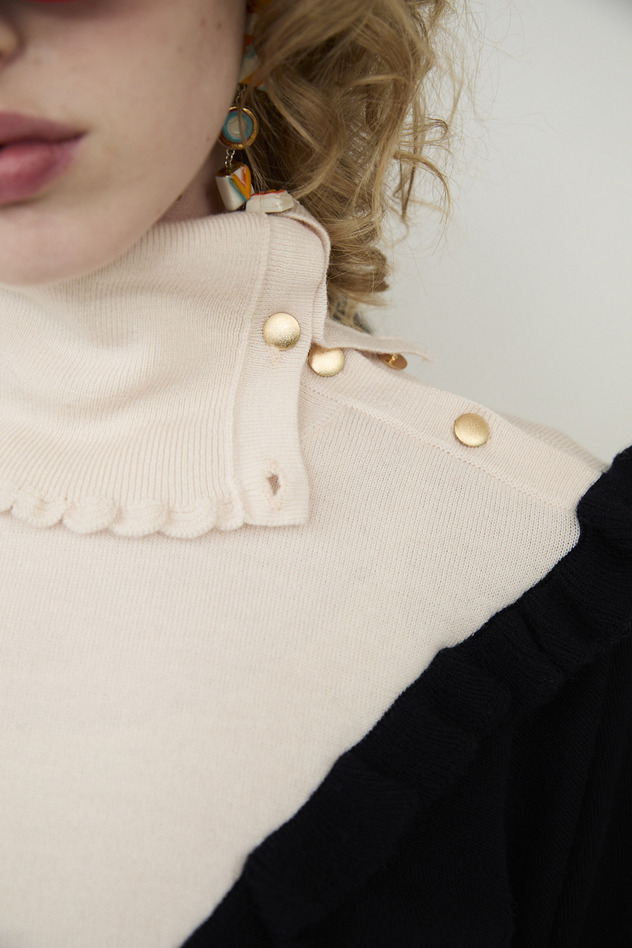 COLORFUL RIB KNIT 詳細画像 yellow/brown 8