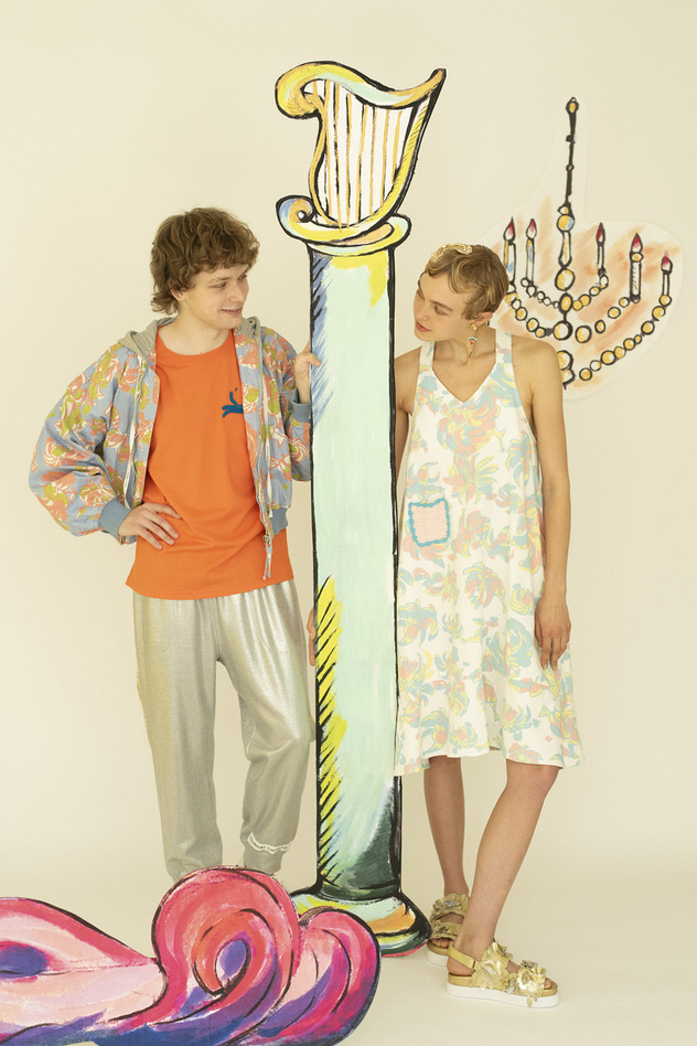 ANIMAL FLOWER DENIM BLOUSON 詳細画像 blue 13