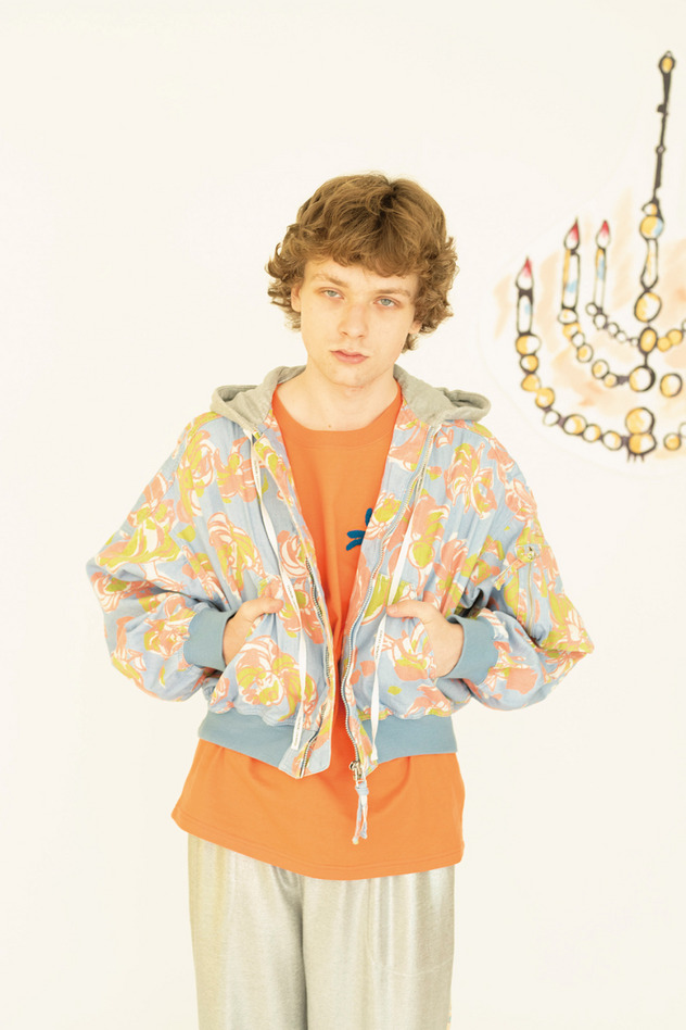 ANIMAL FLOWER DENIM BLOUSON 詳細画像 blue 2