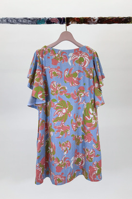 ANIMAL FLOWER DENIM DRESS 詳細画像