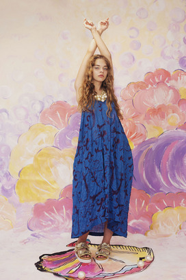 SEA PARADISE PRINT DRESS