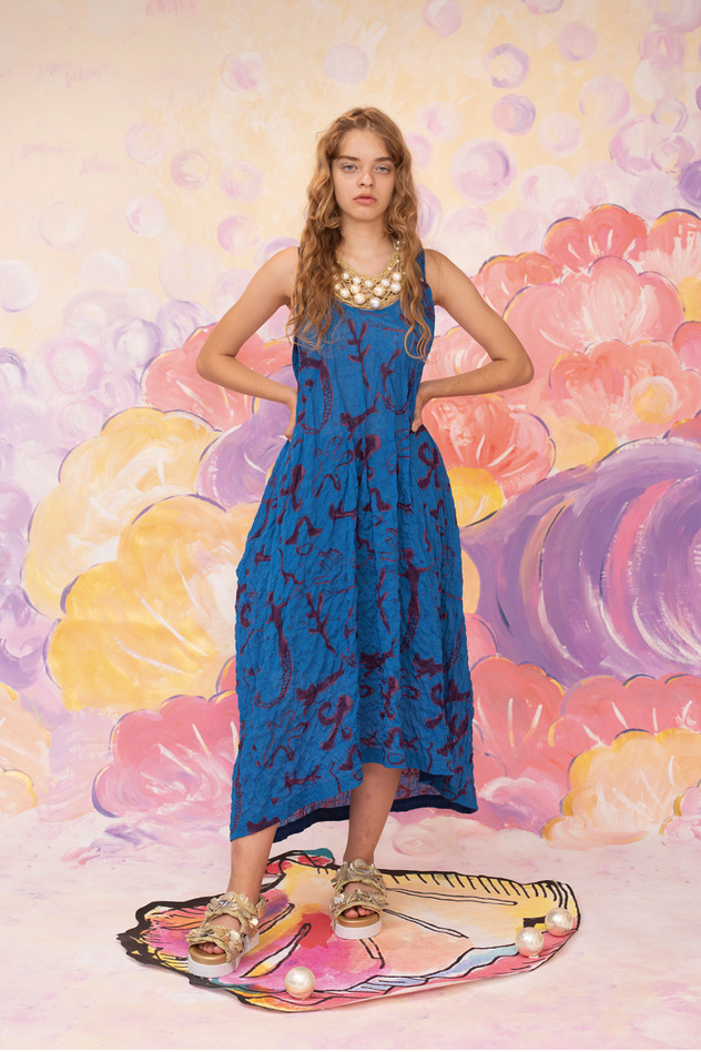 SEA PARADISE PRINT DRESS 詳細画像 pink 8