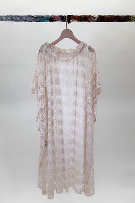 BIG LOGO LACE PRINT DRESS 詳細画像