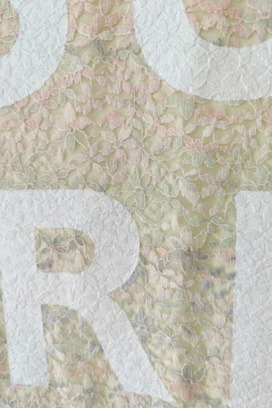 BIG LOGO LACE PRINT DRESS 詳細画像