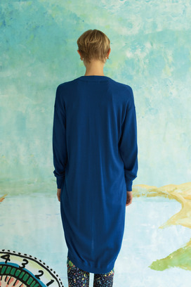 SILK COTTON KNIT LONG CARDIGAN 詳細画像