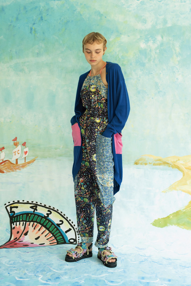 SILK COTTON KNIT LONG CARDIGAN 詳細画像 blue 7