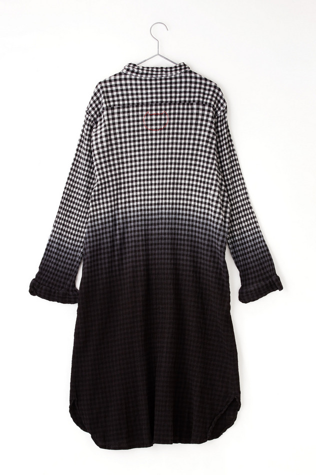 cr&ecirc;perie GRADATION GINGHAM CHECK DRESS 詳細画像 red gradation 3