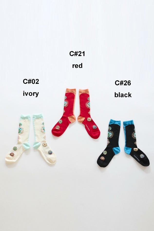 CONCHO SOCKS 詳細画像 ivory 1