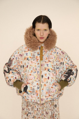 MANY FUNNY CATS DOWN JACKET 詳細画像