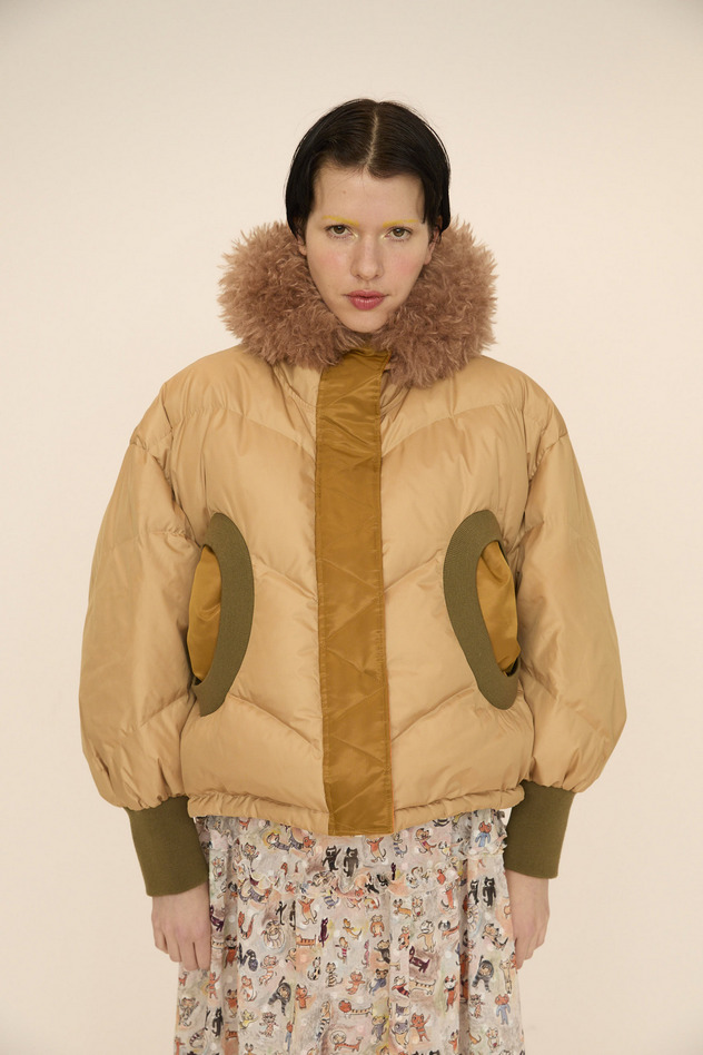 MANY FUNNY CATS DOWN JACKET 詳細画像 purple 13