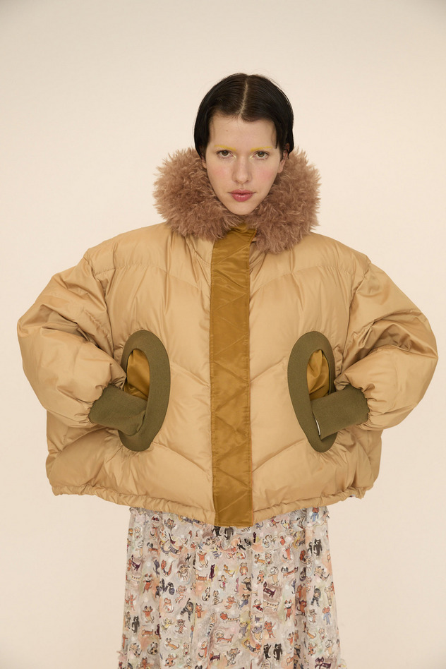 MANY FUNNY CATS DOWN JACKET 詳細画像 purple 14