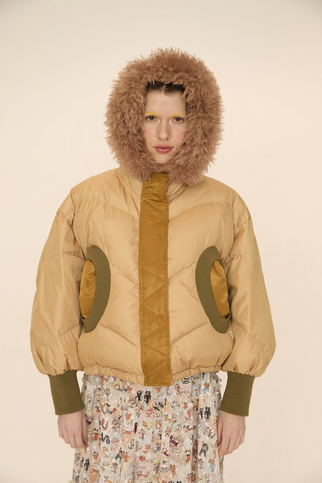 MANY FUNNY CATS DOWN JACKET 詳細画像 purple 18