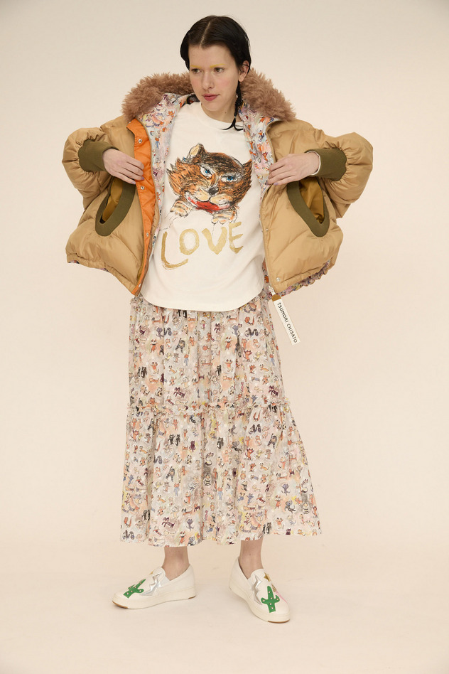 MANY FUNNY CATS DOWN JACKET 詳細画像 purple 21