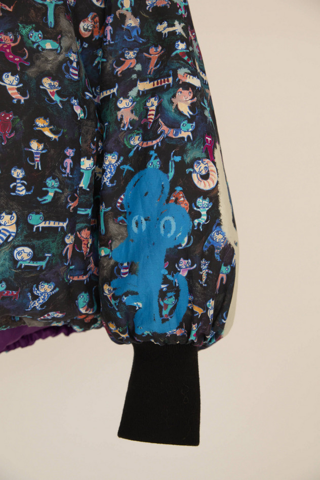 MANY FUNNY CATS DOWN JACKET 詳細画像 purple 28
