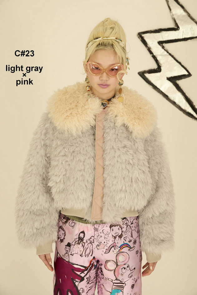 TC-1 BLOUSON 詳細画像 light gray×pink 34