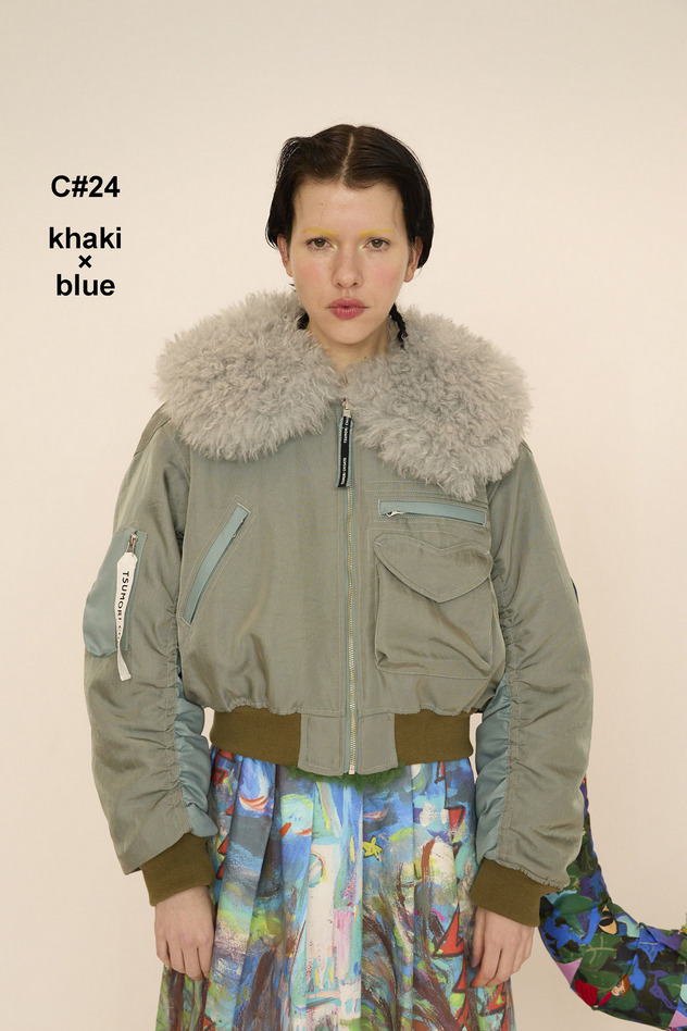 TC-1 BLOUSON 詳細画像 light gray×pink 35