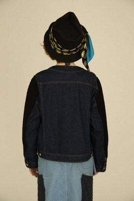 KNIT DOCKING DENIM JACKET 詳細画像