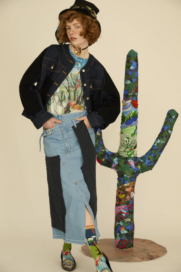 KNIT DOCKING DENIM JACKET 詳細画像 navy 12