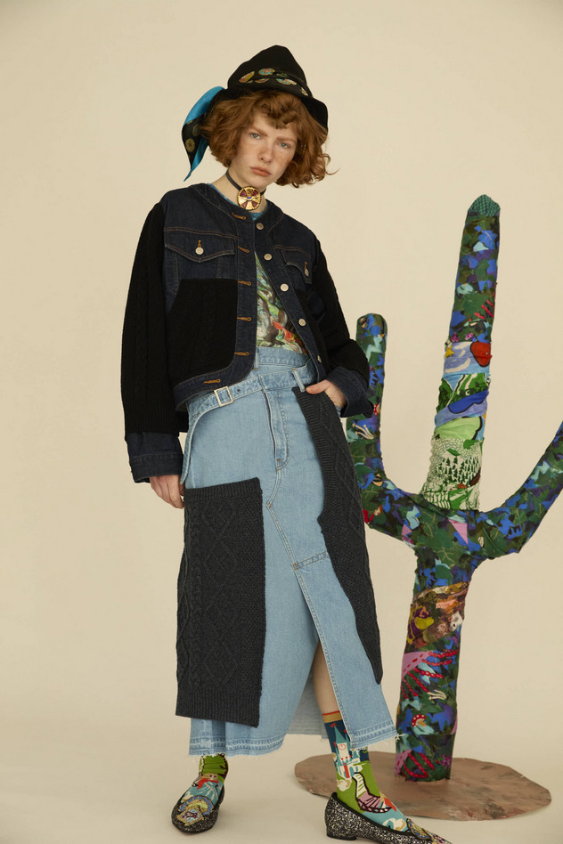 KNIT DOCKING DENIM JACKET 詳細画像 navy 13