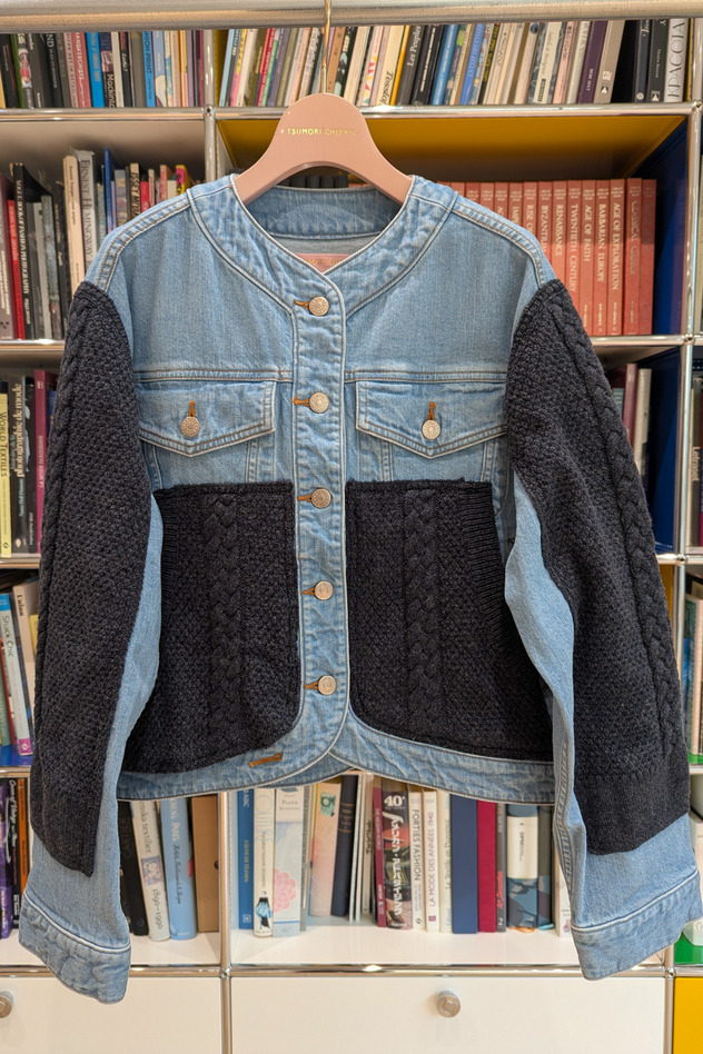 KNIT DOCKING DENIM JACKET 詳細画像 navy 16