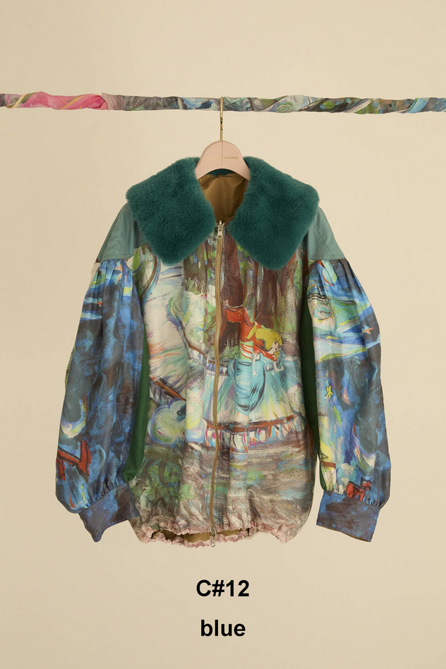 MIDNIGHT PRINCESS COTTON BLOUSON 詳細画像 blue 1