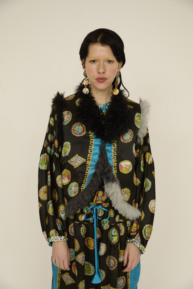 FUWA FUWA FUR VEST 詳細画像 black multi 5