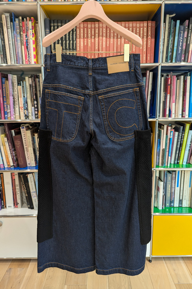 KNIT DOCKING DENIM PANTS 詳細画像 navy 11