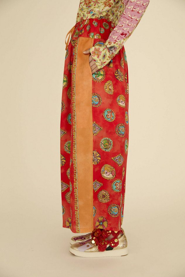 CONCHO PRINT PANTS 詳細画像 red 5