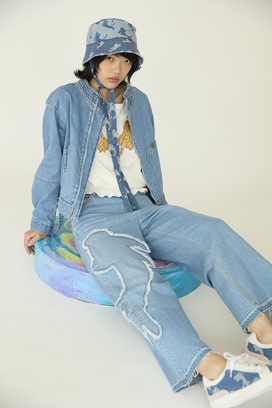 Cat Denim Pants 詳細画像