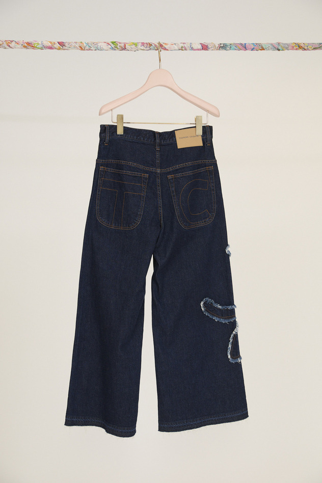 Cat Denim Pants 詳細画像 blue 13