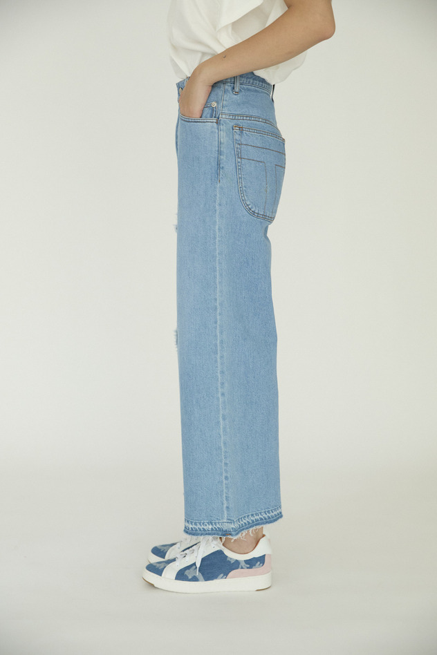 Cat Denim Pants 詳細画像 blue 3