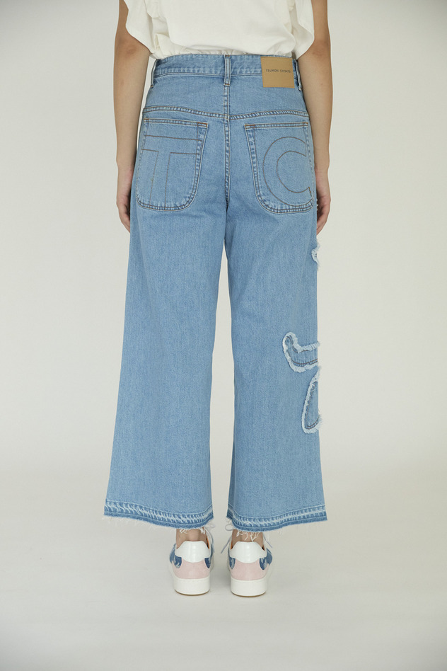 Cat Denim Pants 詳細画像 blue 5