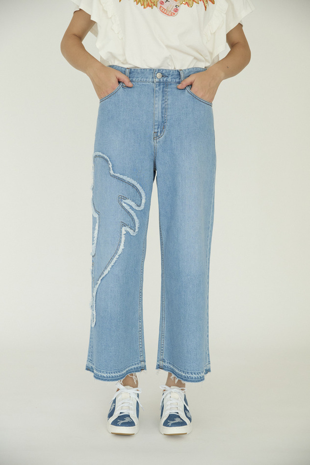 Cat Denim Pants 詳細画像 blue 1