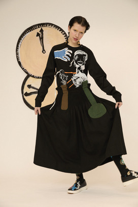 BIG CARSEY BRUSHED SKIRT 詳細画像