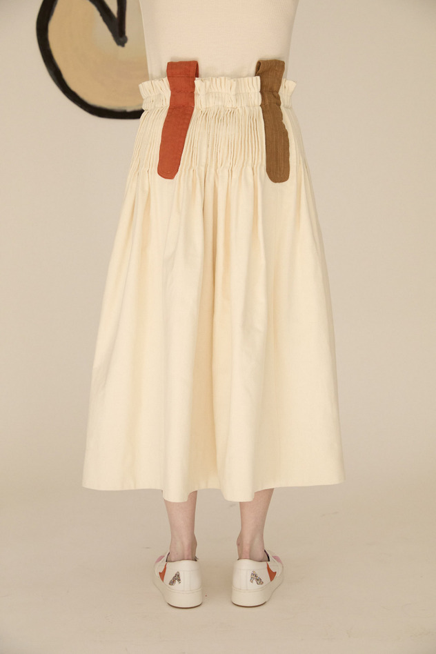 BIG CARSEY BRUSHED SKIRT 詳細画像 off white 6