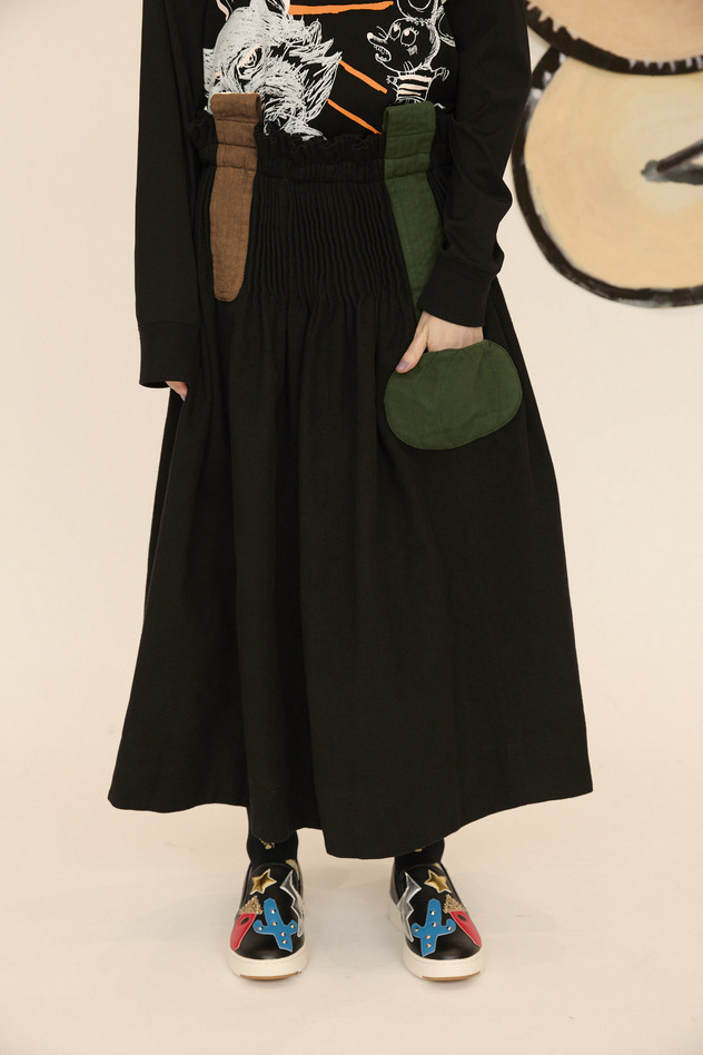 BIG CARSEY BRUSHED SKIRT 詳細画像 off white 8