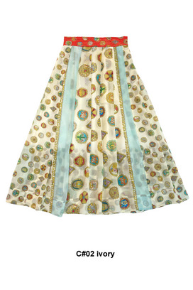 CONCHO PRINT SKIRT 詳細画像