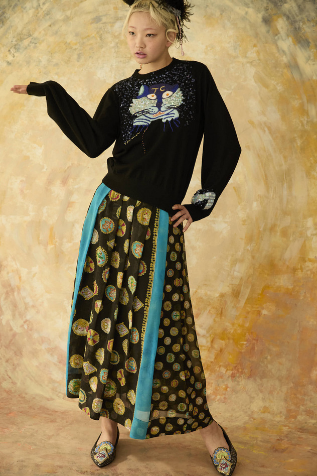 CONCHO PRINT SKIRT 詳細画像 red 23