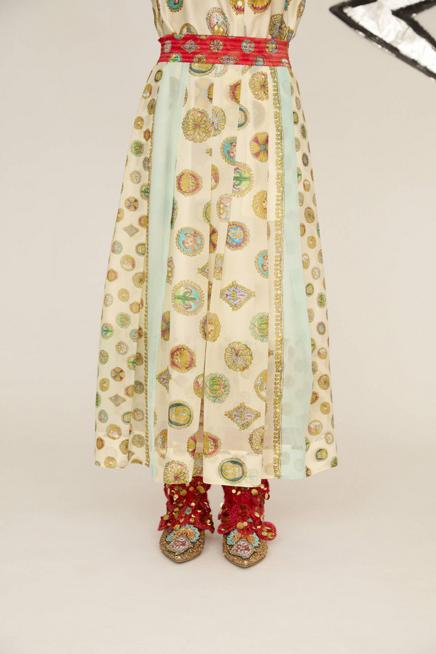 CONCHO PRINT SKIRT 詳細画像 red 3