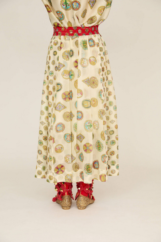 CONCHO PRINT SKIRT 詳細画像 red 7