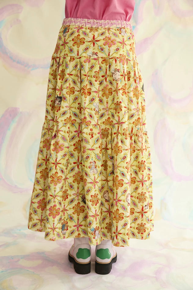 PEEK A BOO CORDUROY SKIRT 詳細画像 yellow 5