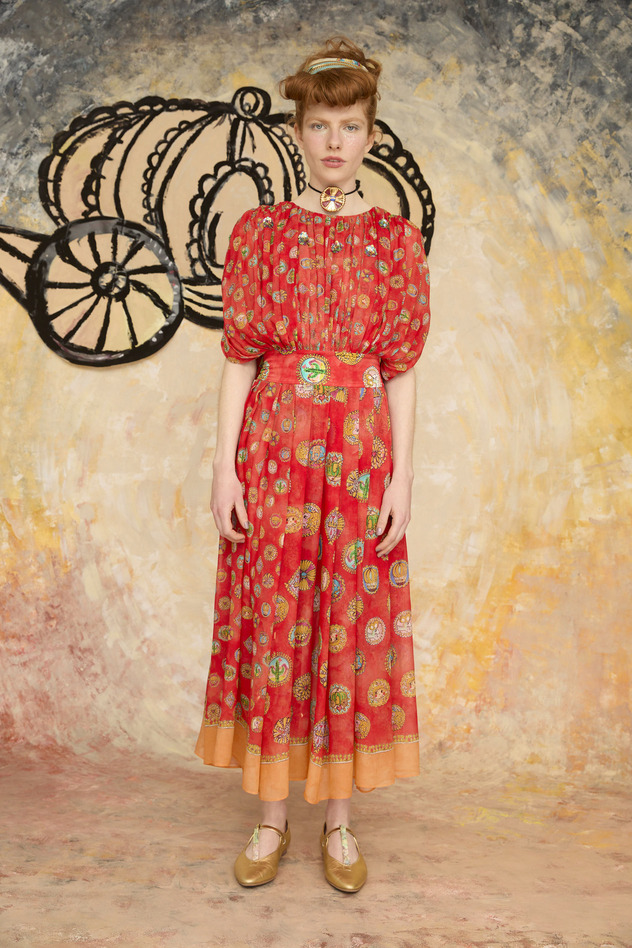 CONCHO PRINT DRESS 詳細画像 red 2