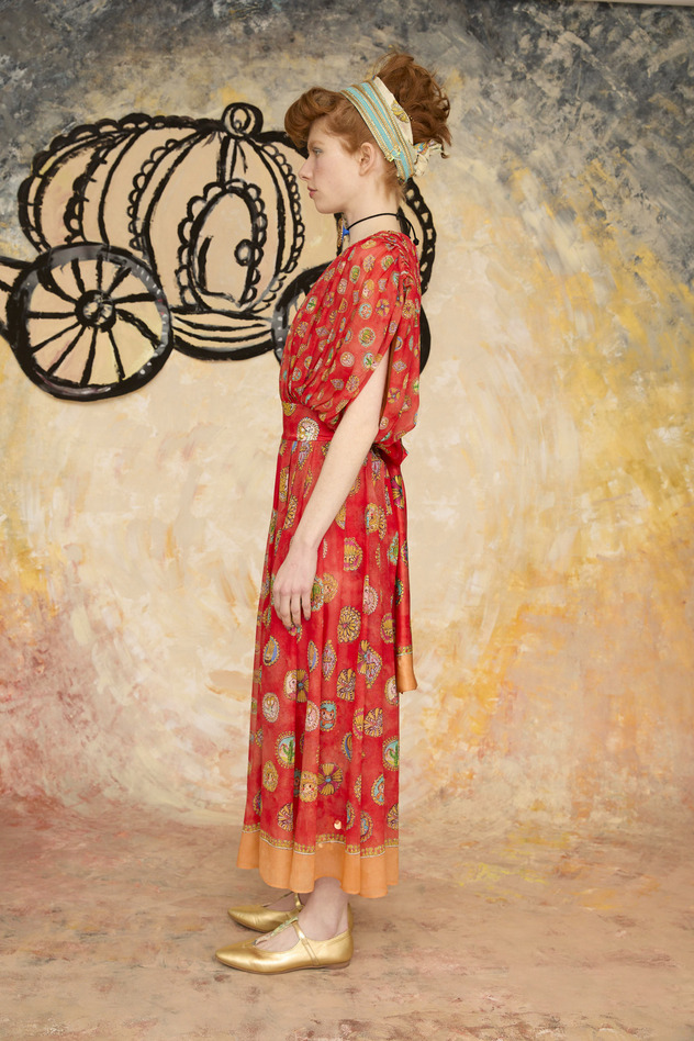 CONCHO PRINT DRESS 詳細画像 red 4