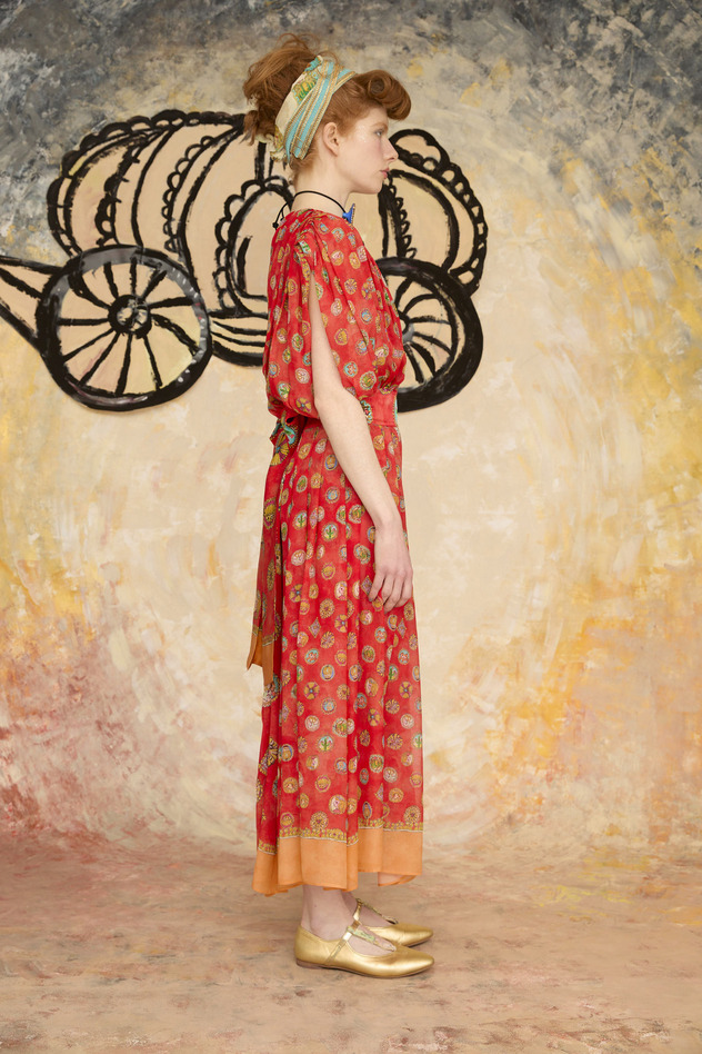 CONCHO PRINT DRESS 詳細画像 red 6