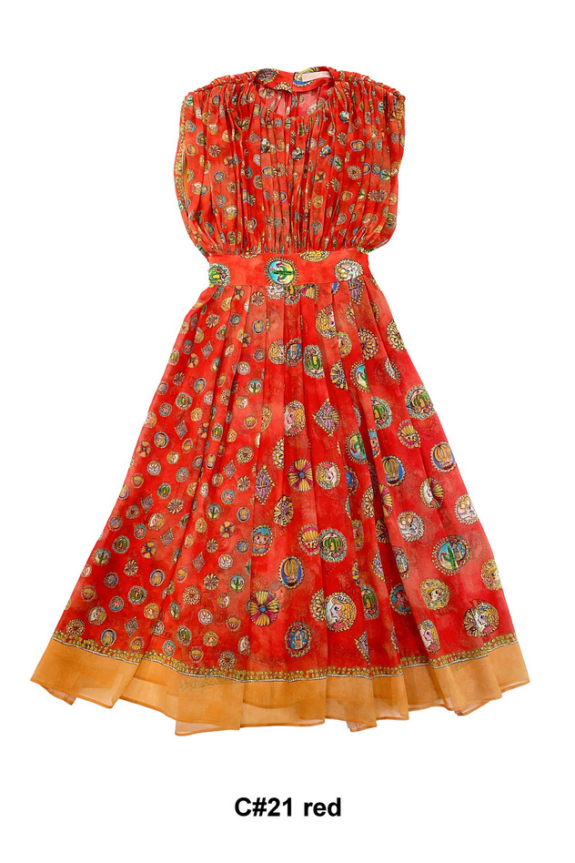 CONCHO PRINT DRESS 詳細画像 red 7