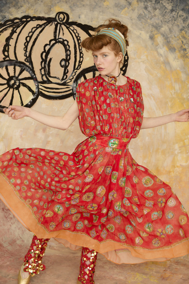 CONCHO PRINT DRESS 詳細画像 red 9